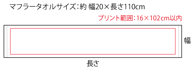 マフラータオルのデザインについて