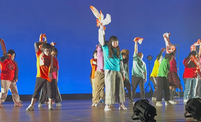 ダンスイベント　オリジナルタオル　ダウン症サークル