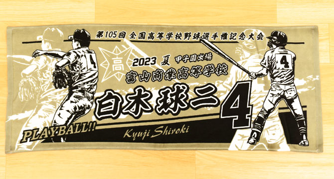 甲子園タオル　甲子園デザイン