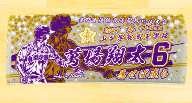 甲子園タオル　甲子園デザイン