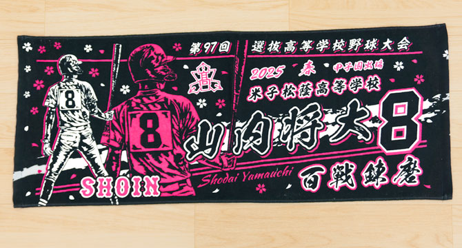 甲子園タオル　甲子園デザイン